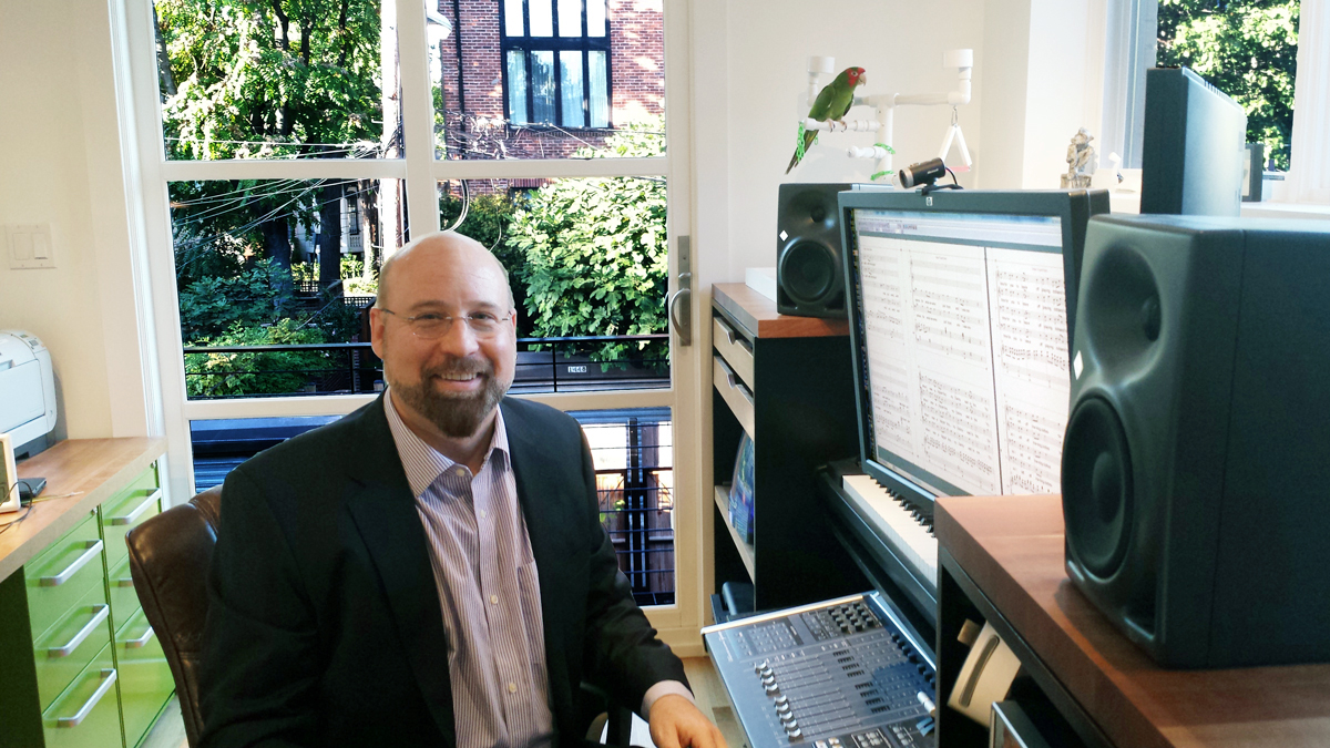 Brian Wilbur Grundstrom in his studio