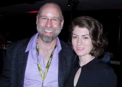 Brian Wilbur Grundstrom with '2 Minutes Later' star Jessica Graham