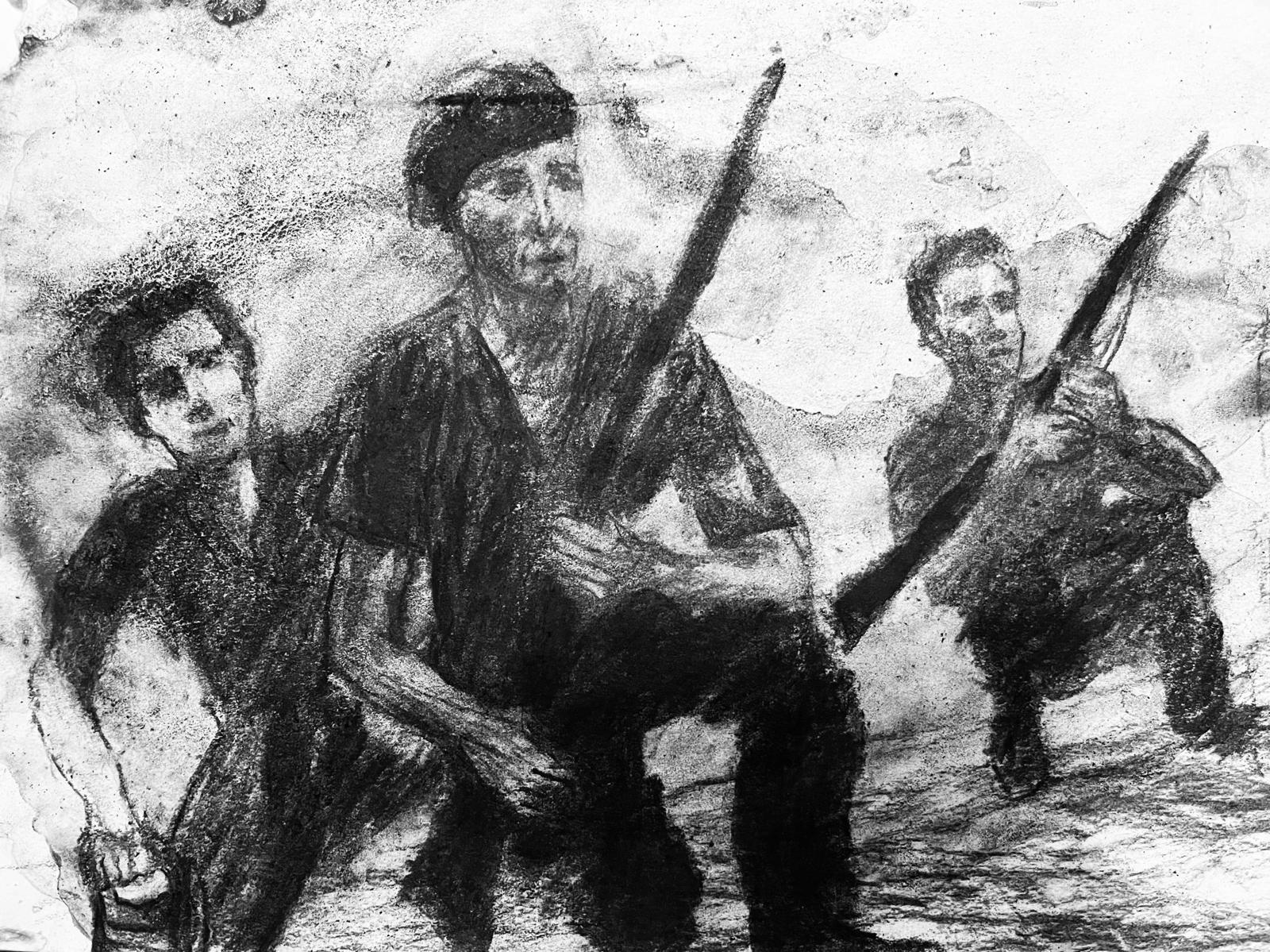 One Great Offensive - Libretto text with illustrations by Mauricio Escobar Gomez