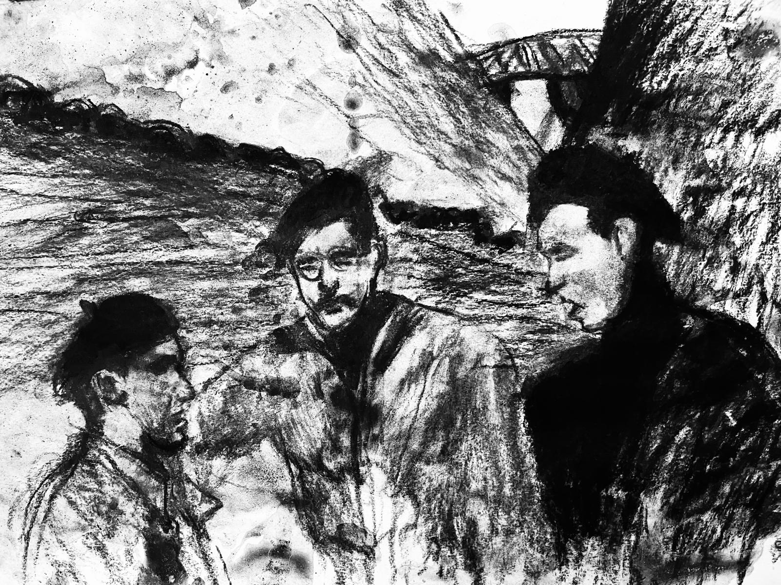 A Bigger Plan - Libretto text with illustrations by Mauricio Escobar Gomez