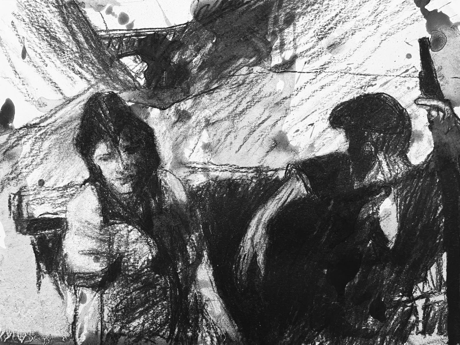 No, A Bridge - Libretto text with illustrations by Mauricio Escobar Gomez