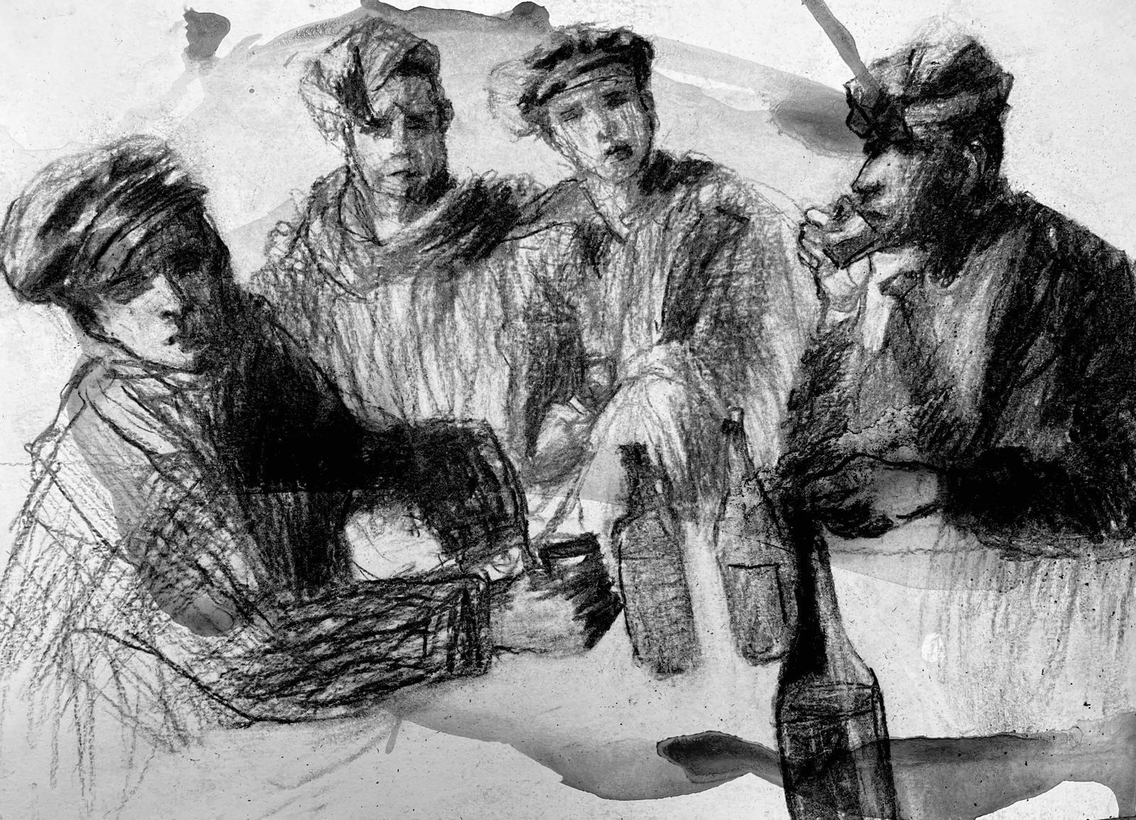 Borracho - Libretto text with illustrations by Mauricio Escobar Gomez
