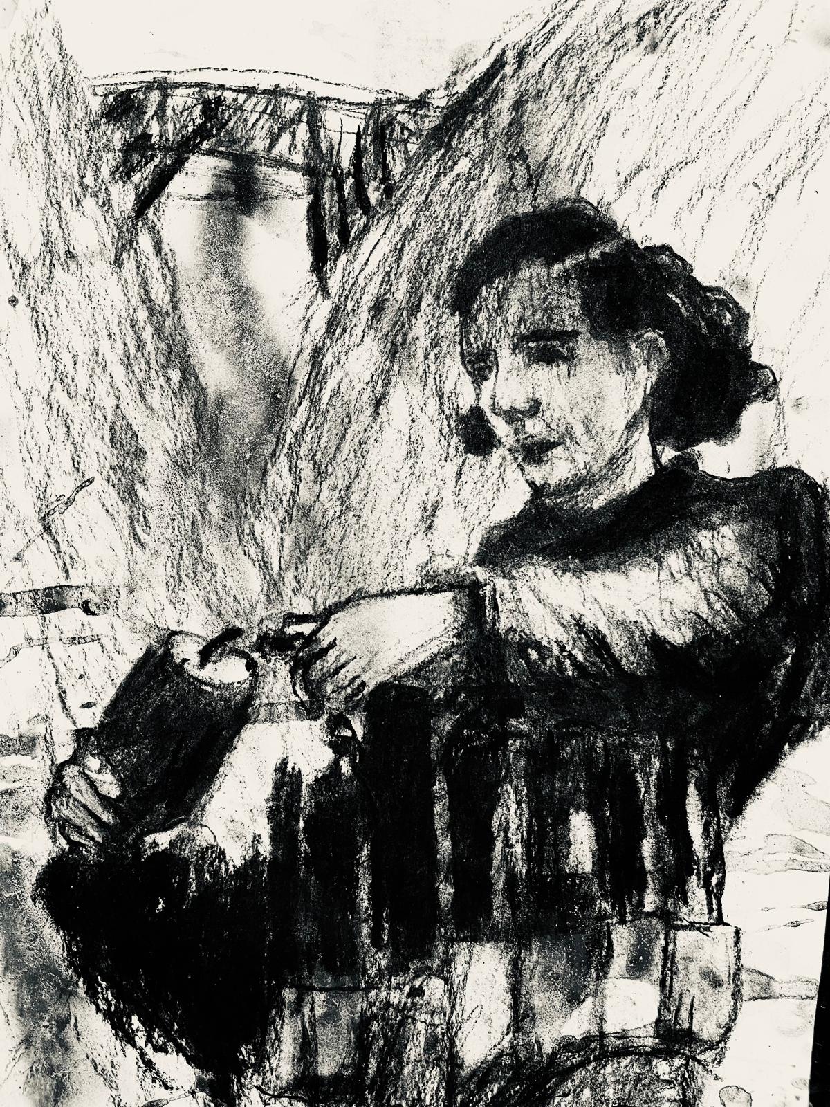 The Bridge - Libretto text with illustrations by Mauricio Escobar Gomez