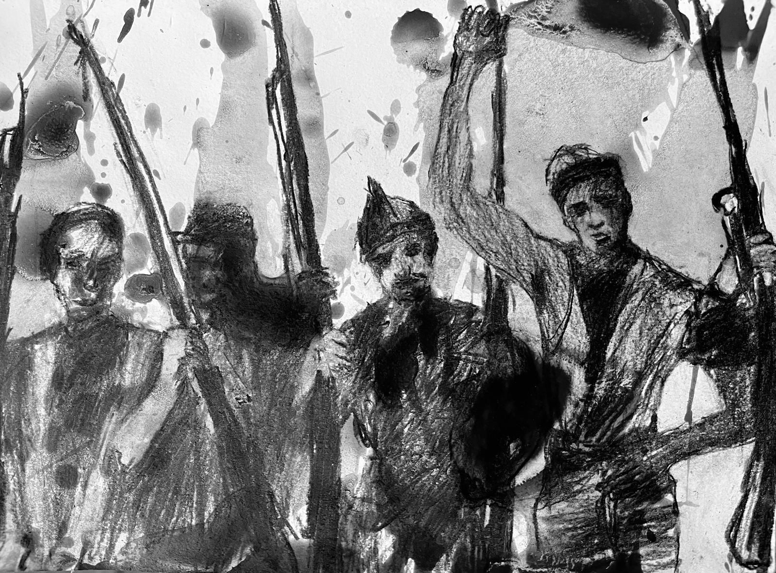 Goodbye - Libretto text with illustrations by Mauricio Escobar Gomez